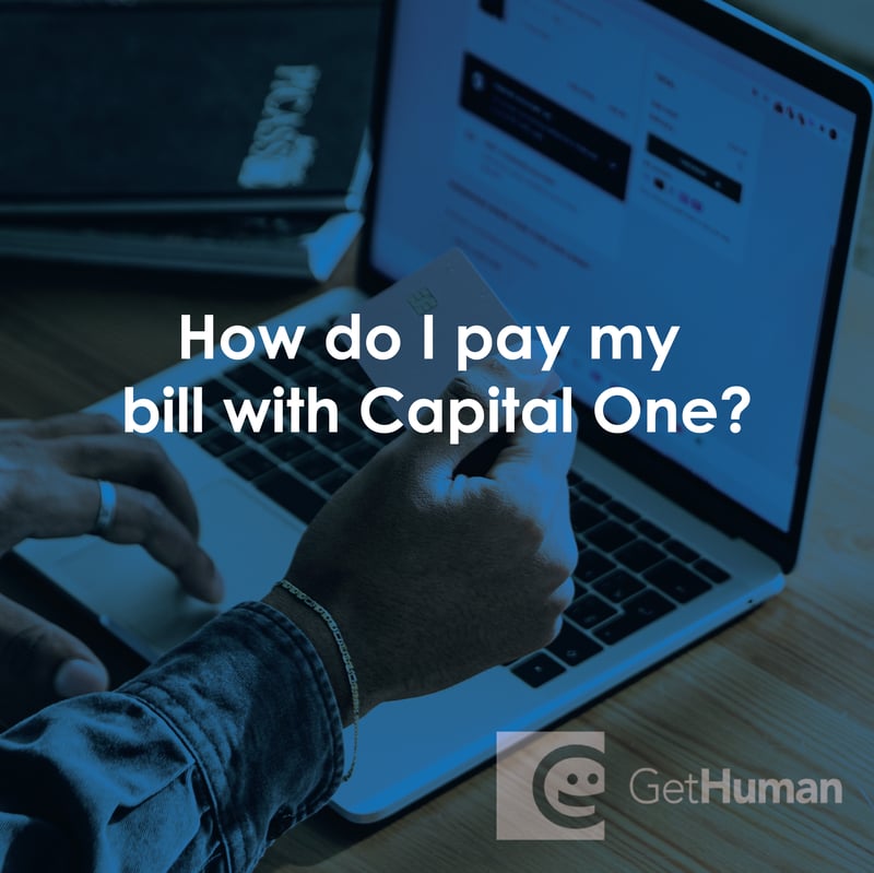 How Do I Pay My Bill with Capital One?
