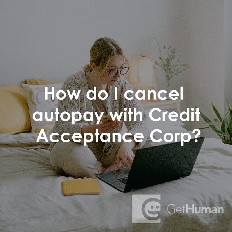 How Do I Cancel Autopay with Credit Acceptance Corp?