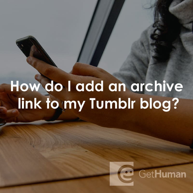 How Do I Add an Archive Link to My Tumblr Blog?