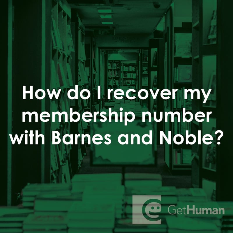 How Do I Recover My Membership Number with Barnes and Noble?