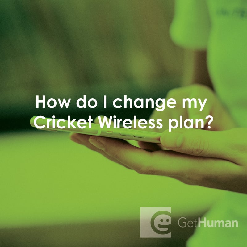 How Do I Change My Cricket Wireless Plan?