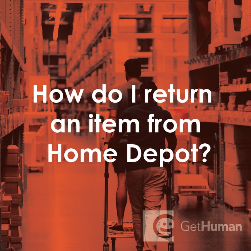 How Do I Return an Item from Home Depot?