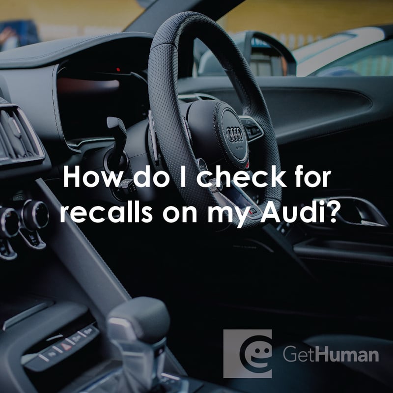 How Do I Check for Recalls on My Audi?