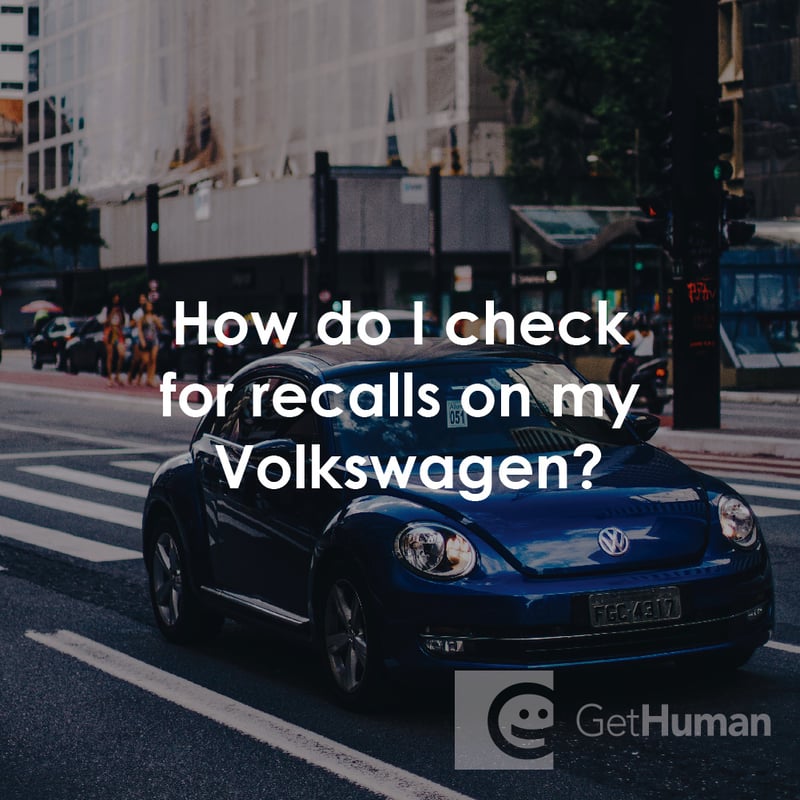 How Do I Check for Recalls on My Volkswagen?