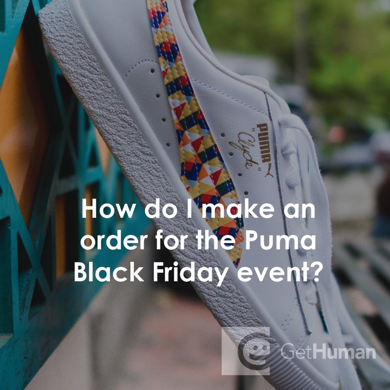 How Do I Make an Order for the Puma Black Friday Event?