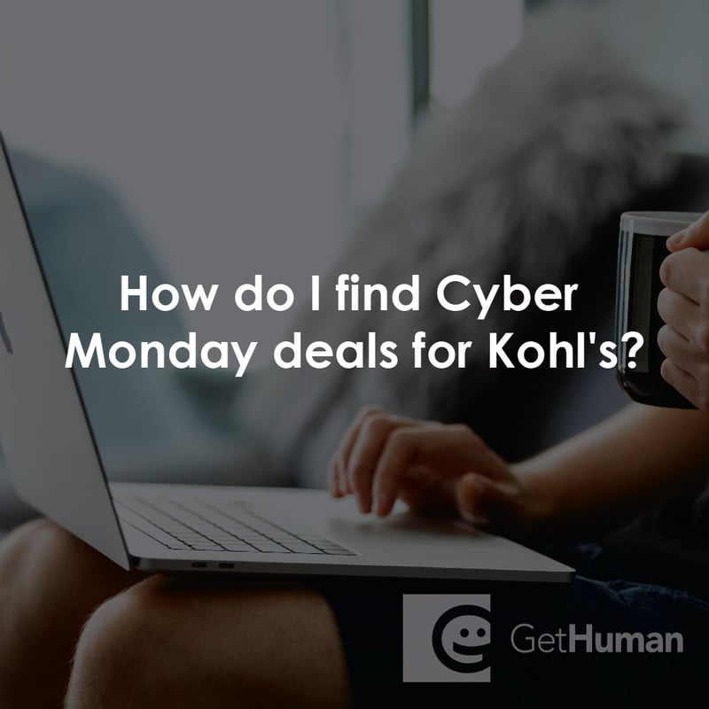 How Do I Find Cyber Monday Deals for Kohl's?