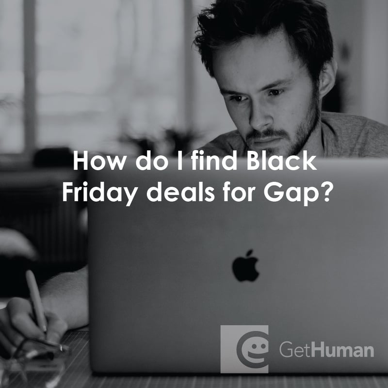 How Do I Find Black Friday Deals for Gap?