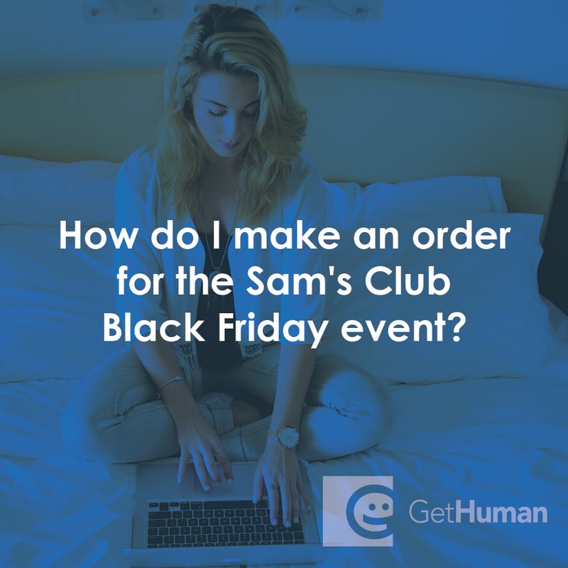 How Do I Make an Order for the Sam's Club Black Friday Event?