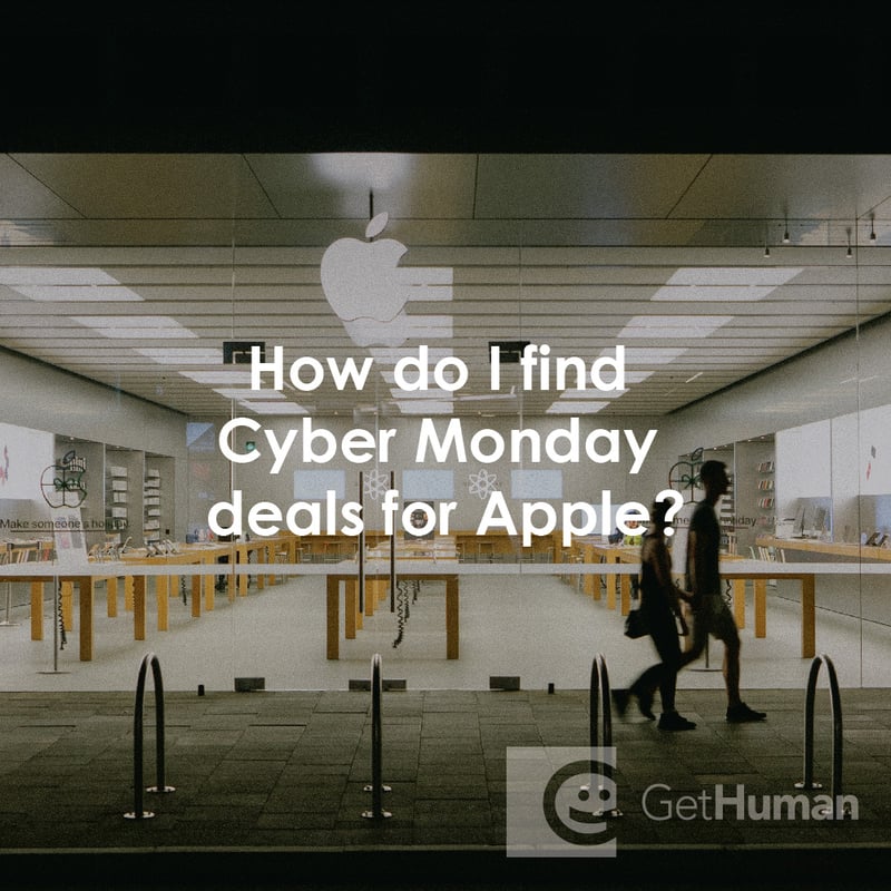 How Do I Find Cyber Monday Deals for Apple?