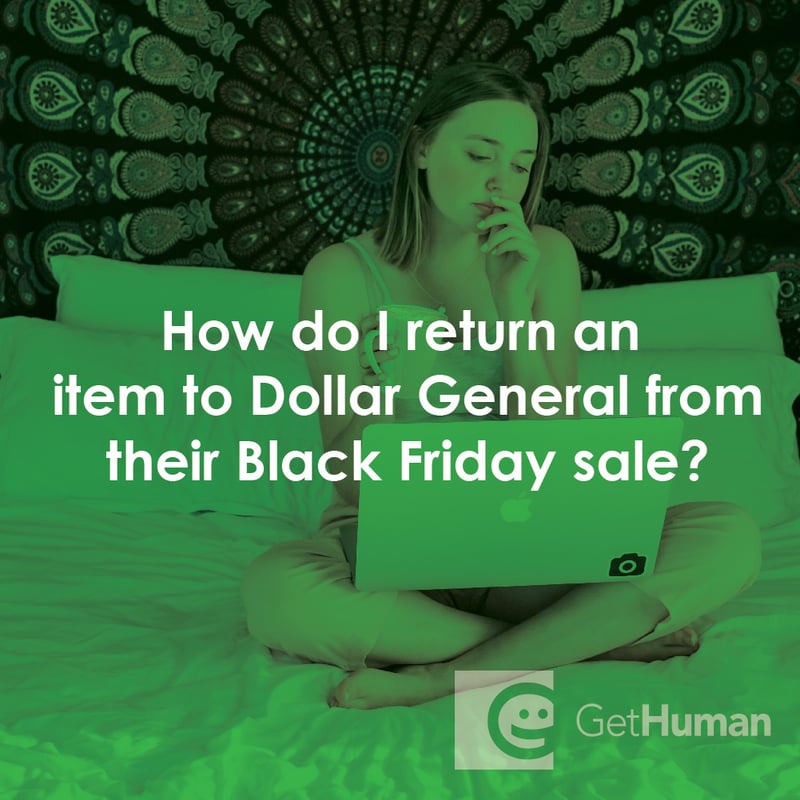 How Do I Return an Item to Dollar General from Their Black Friday Sale?