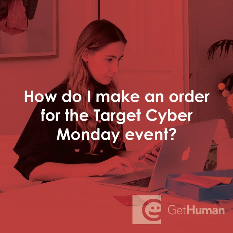 How Do I Make an Order for the Target Cyber Monday Event?
