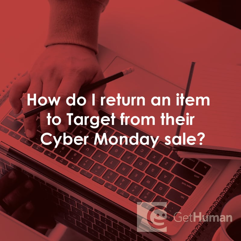 How Do I Return an Item to Target from Their Cyber Monday Sale?