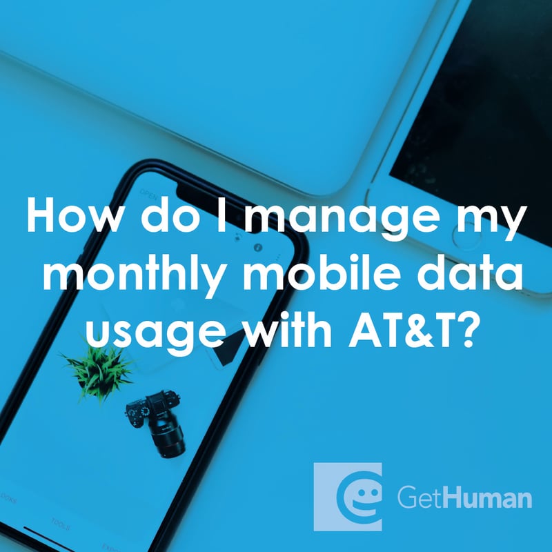 How Do I Manage My Monthly Mobile Data Usage with At&t?