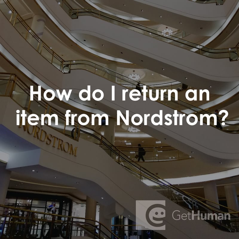 How Do I Return an Item from Nordstrom?