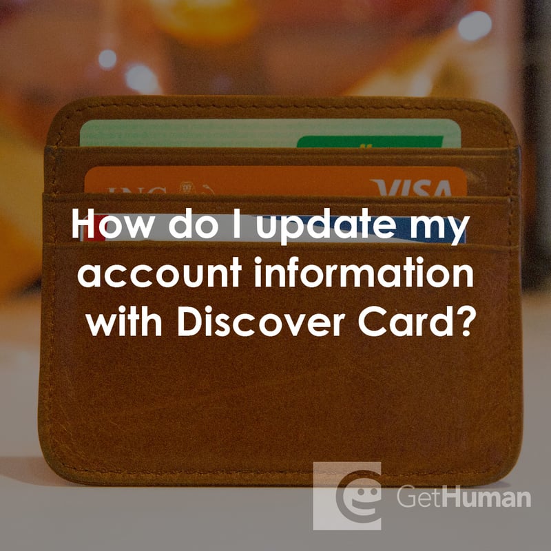 How Do I Update My Account Information with Discover Card?