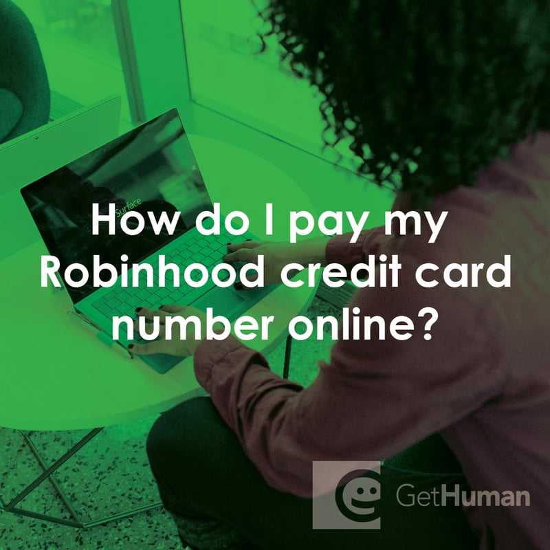 How Do I Pay My Robinhood Credit Card Bill Online?