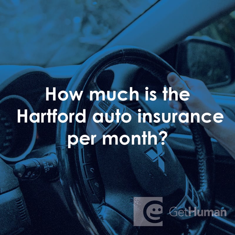 How Much Is The Hartford Auto Insurance Per Month?