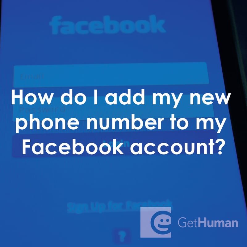 How Do I Add My New Phone Number to My Facebook Account?