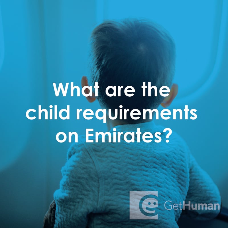 What Are the Child Requirements on Emirates?
