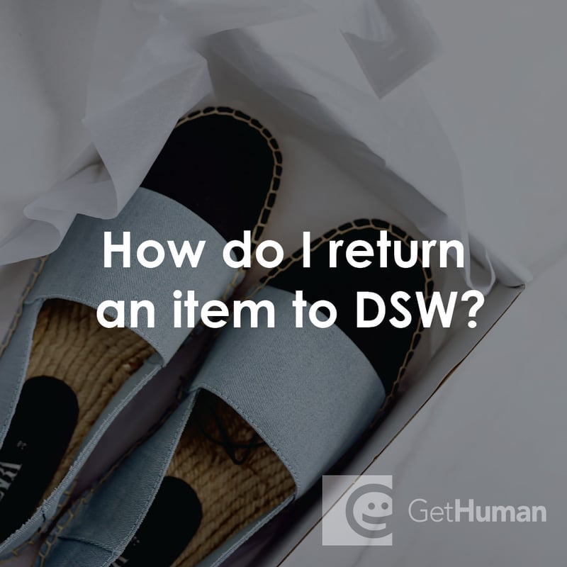 How Do I Return an Item to DSW?