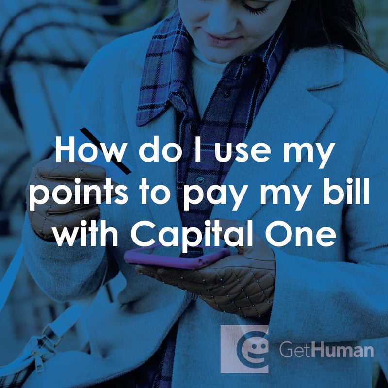 How Do I Use My Points to Pay My Bill with Capital One