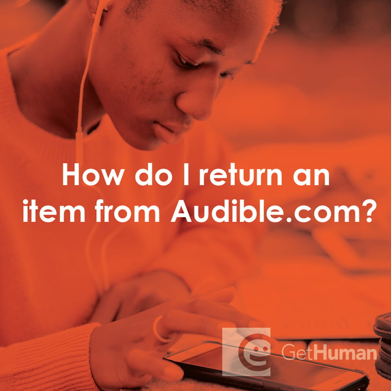 How Do I Return an Item from Audible.com?
