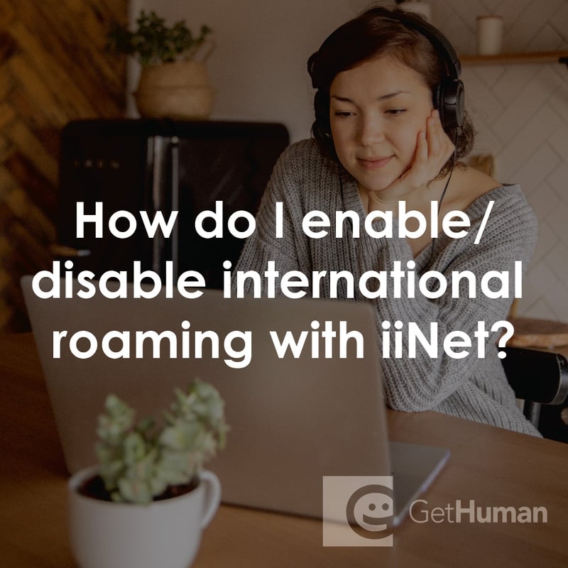 How Do I Enable/disable International Roaming with iiNet?