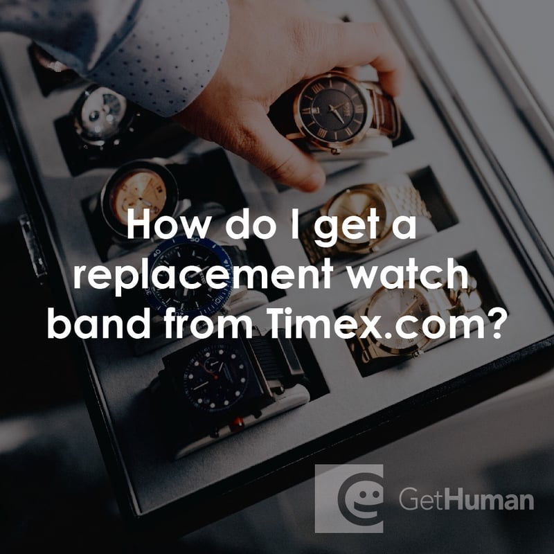 How Do I Get a Replacement Watch Band from Timex?