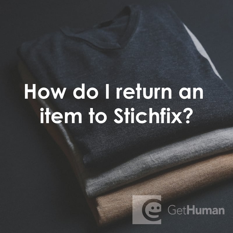 How Do I Return an Item to Stichfix?