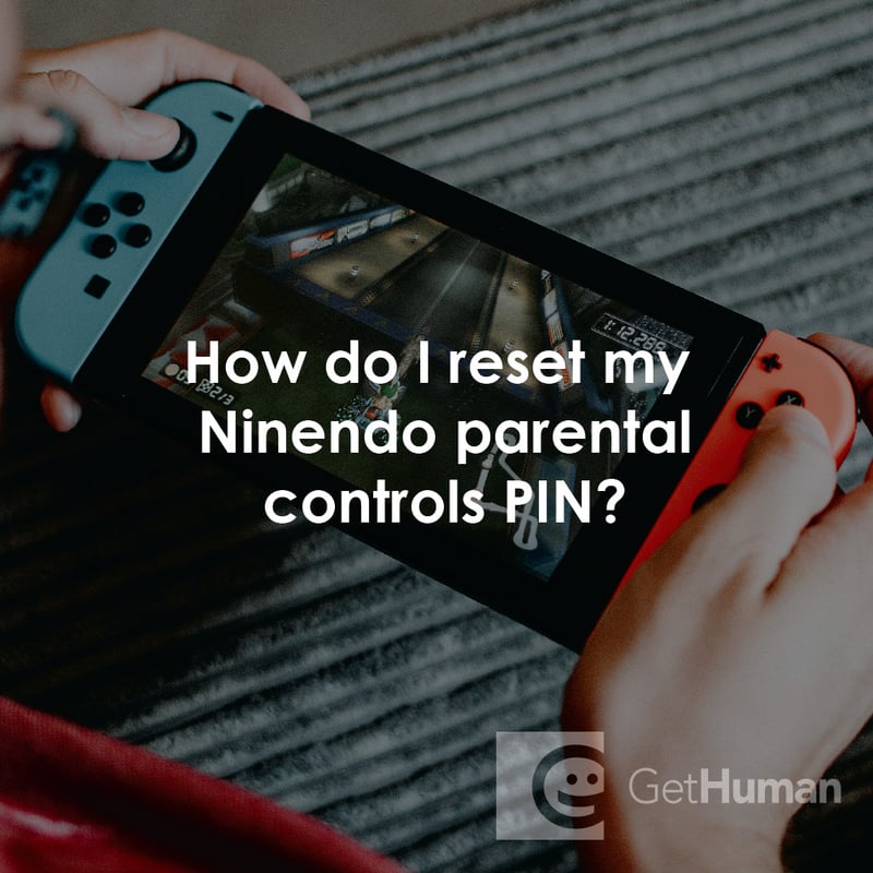 How Do I Reset My Ninendo Parental Controls Pin?