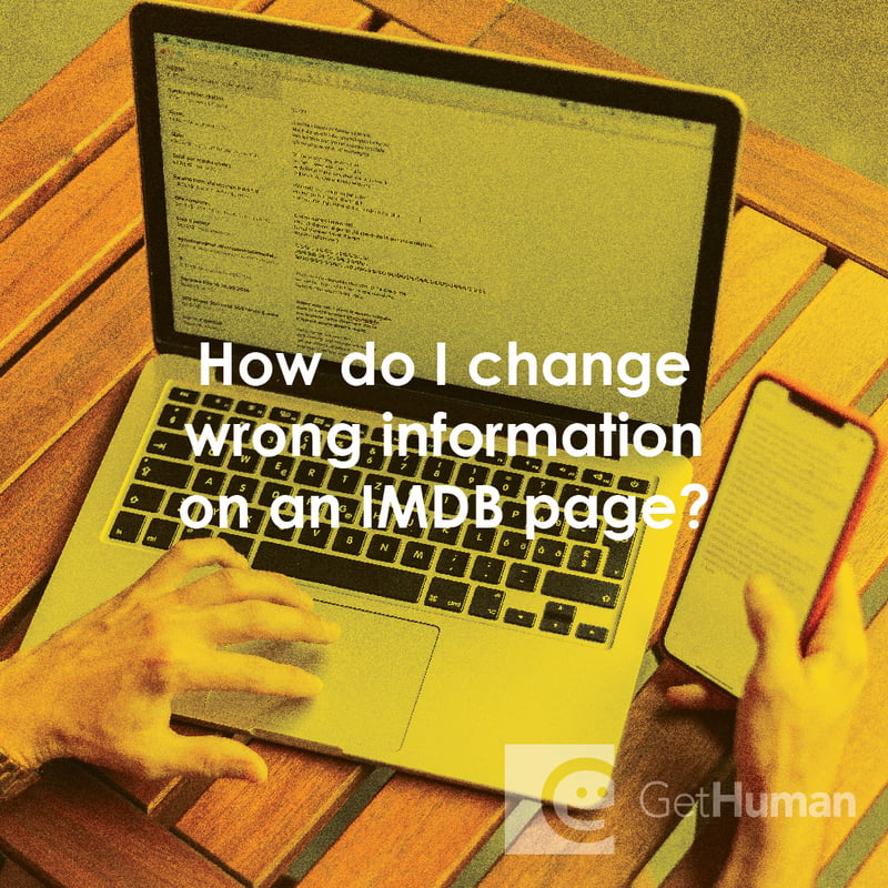 How Do I Change Wrong Information on an Imdb Page?