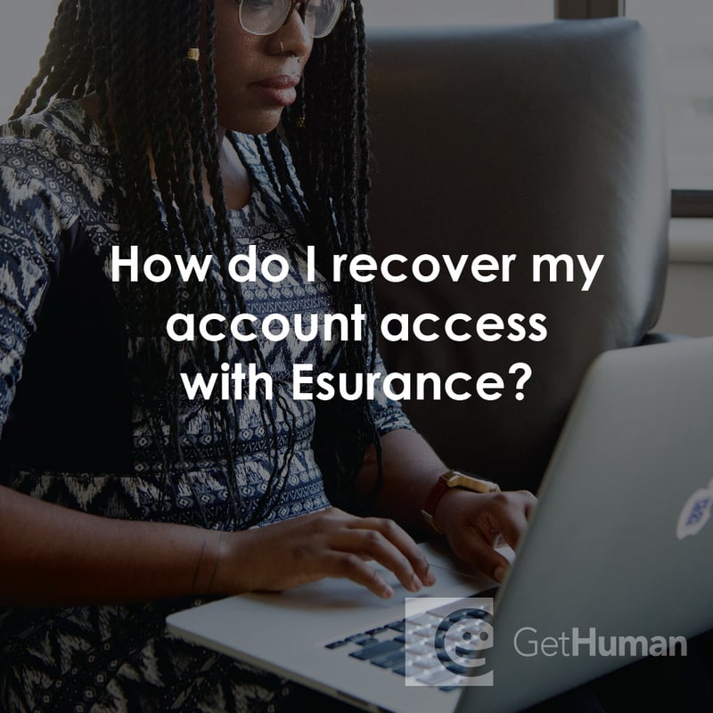 How Do I Recover My Account Access with Esurance?