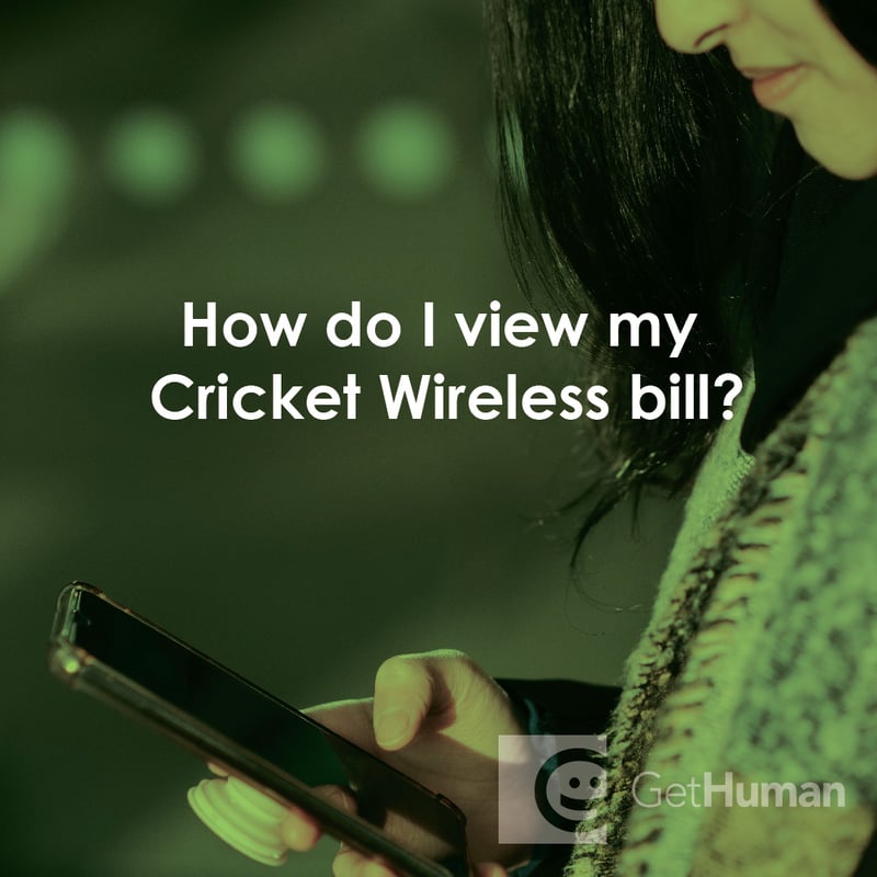 How Do I View My Cricket Wireless Bill?