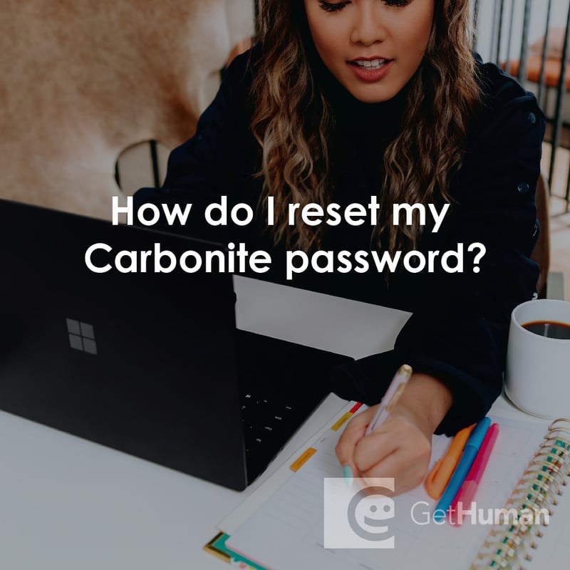 How Do I Reset My Carbonite Password?
