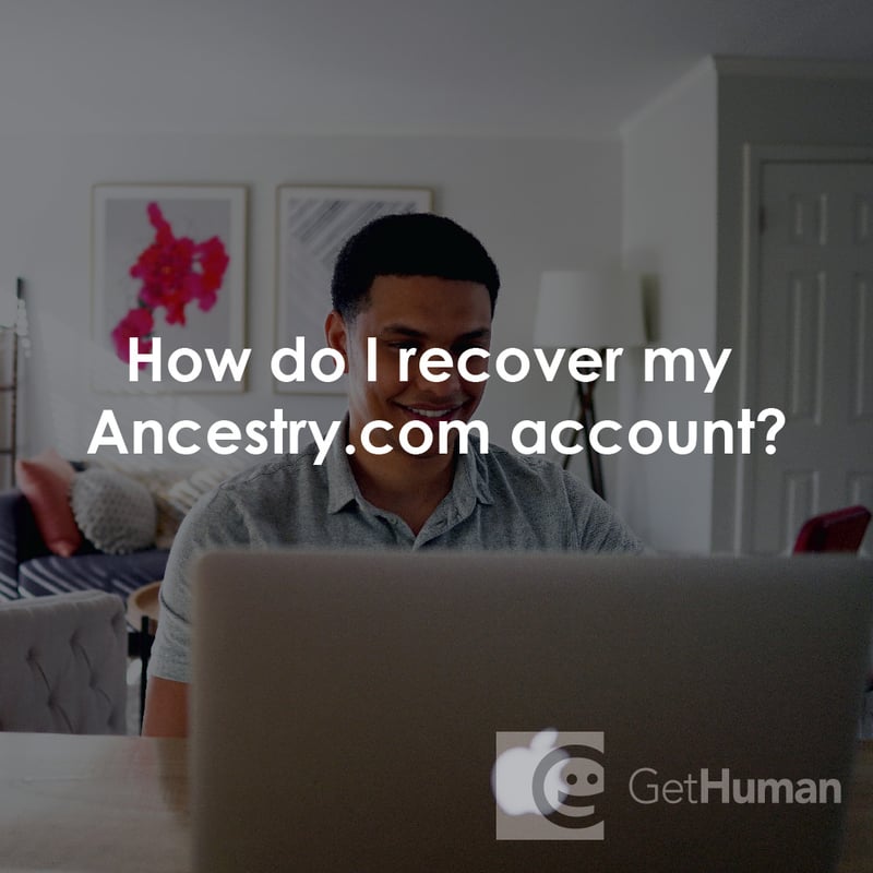 How Do I Recover My Ancestry.com Account?