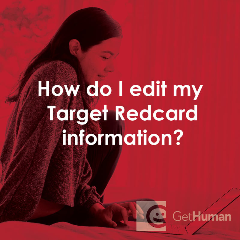 How Do I Edit My Target Redcard Information?