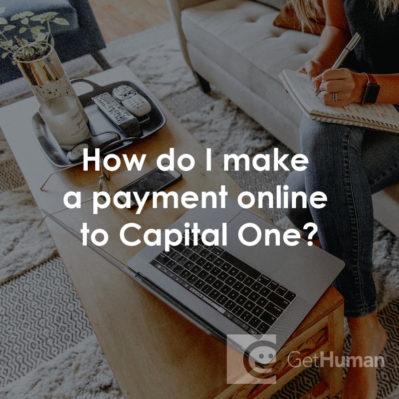 How Do I Make a Payment Online to Capital One?