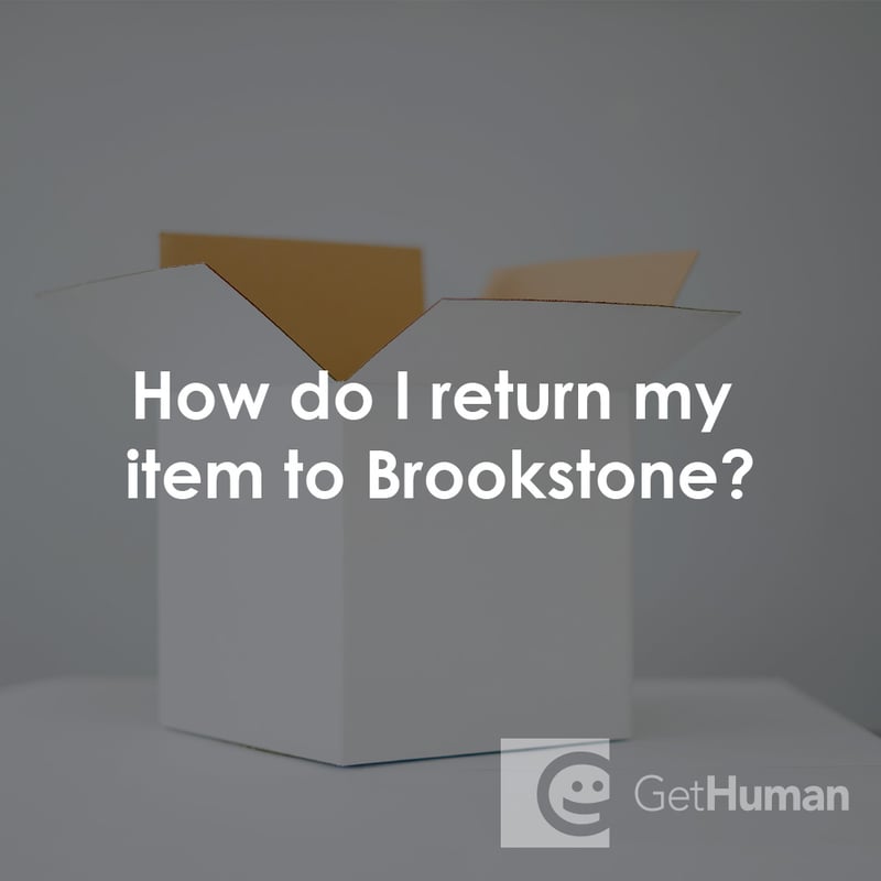 How Do I Return My Item to Brookstone?