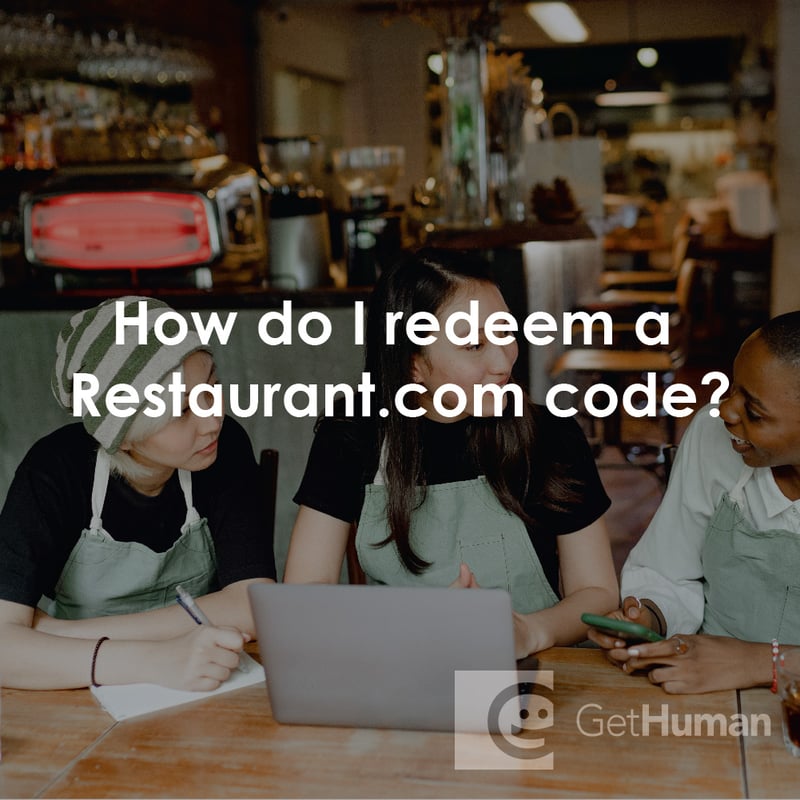 How Do I Redeem a Restaurant.com Code?