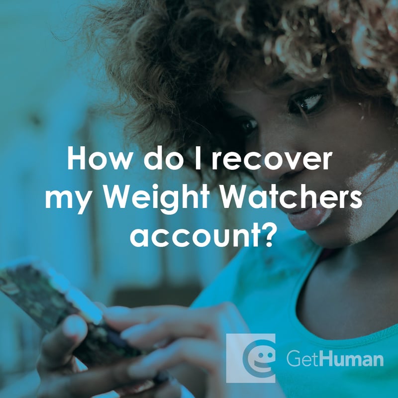 How Do I Recover My Weight Watchers Account?