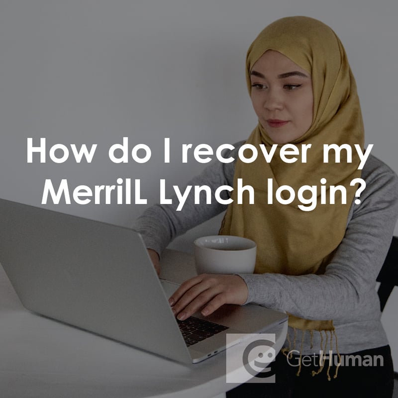 How Do I Recover My Merrill Lynch Login?