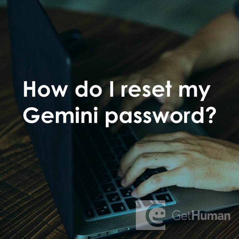 How Do I Reset My Gemini Password?