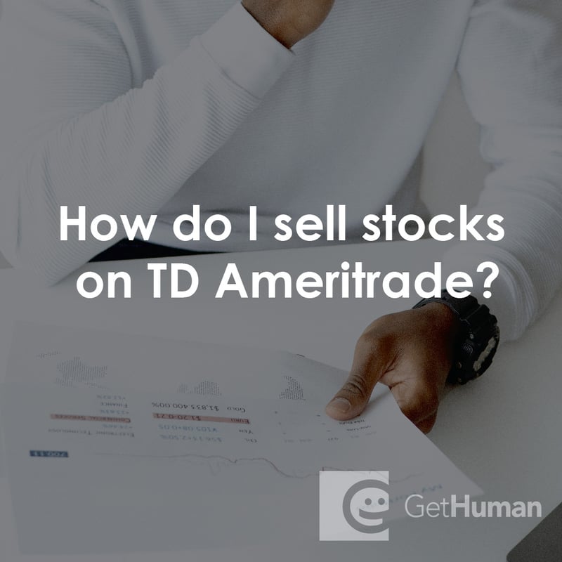 How Do I Sell Stocks on TD Ameritrade?
