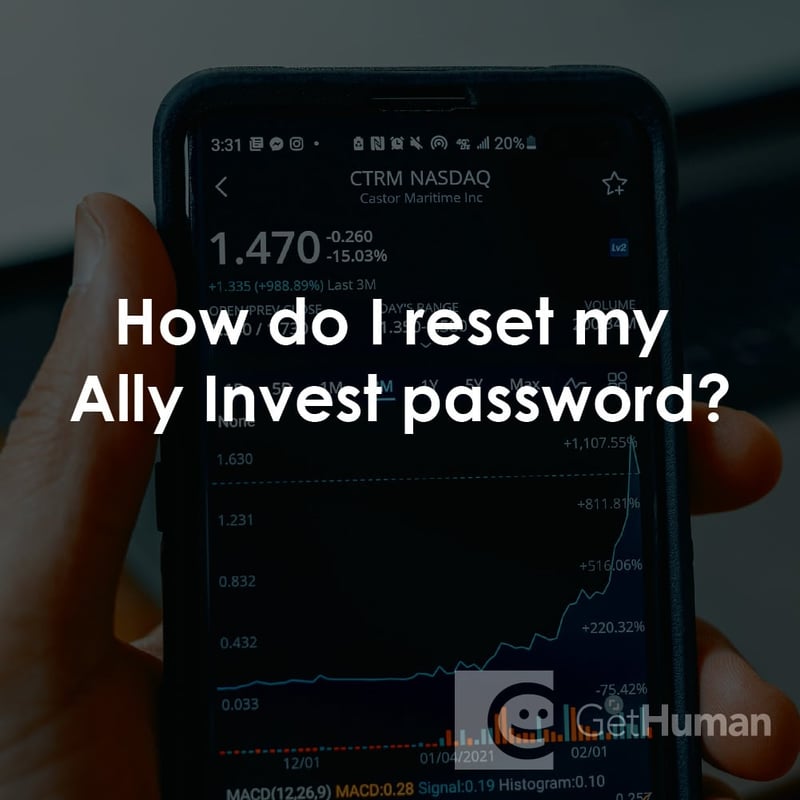 How Do I Reset My Ally Invest Password?