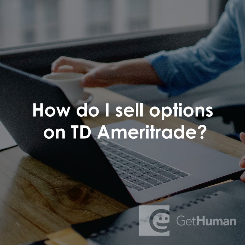 How Do I Sell Options on TD Ameritrade?