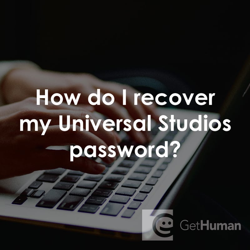 How Do I Recover My Universal Studios Password?