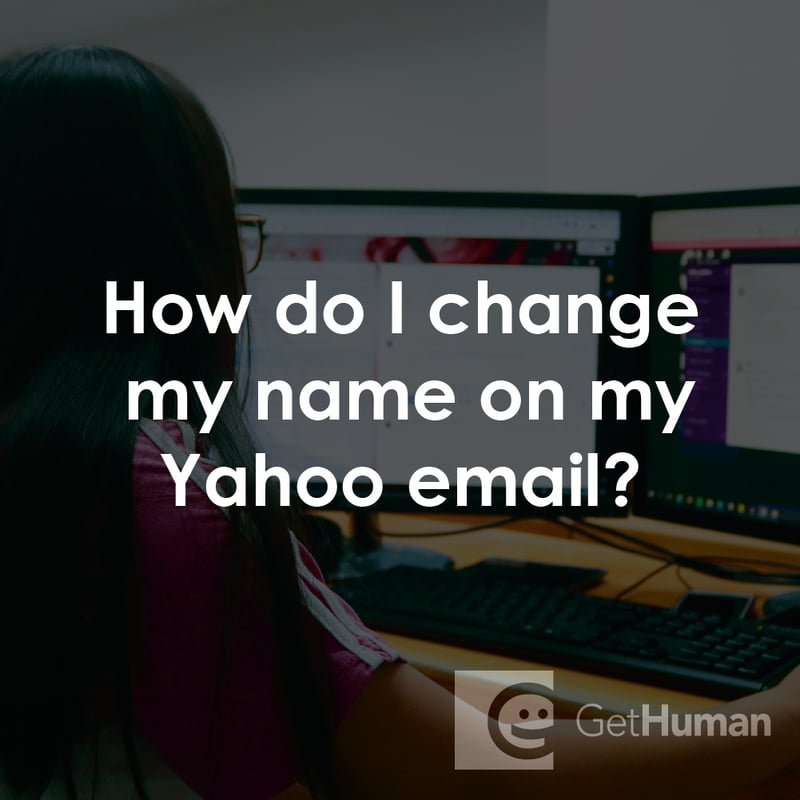 How Do I Change My Name on My Yahoo Email?