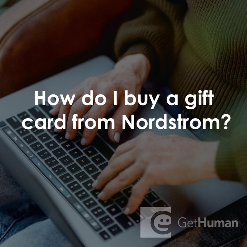 How Do I Buy a Gift Card from Nordstrom?