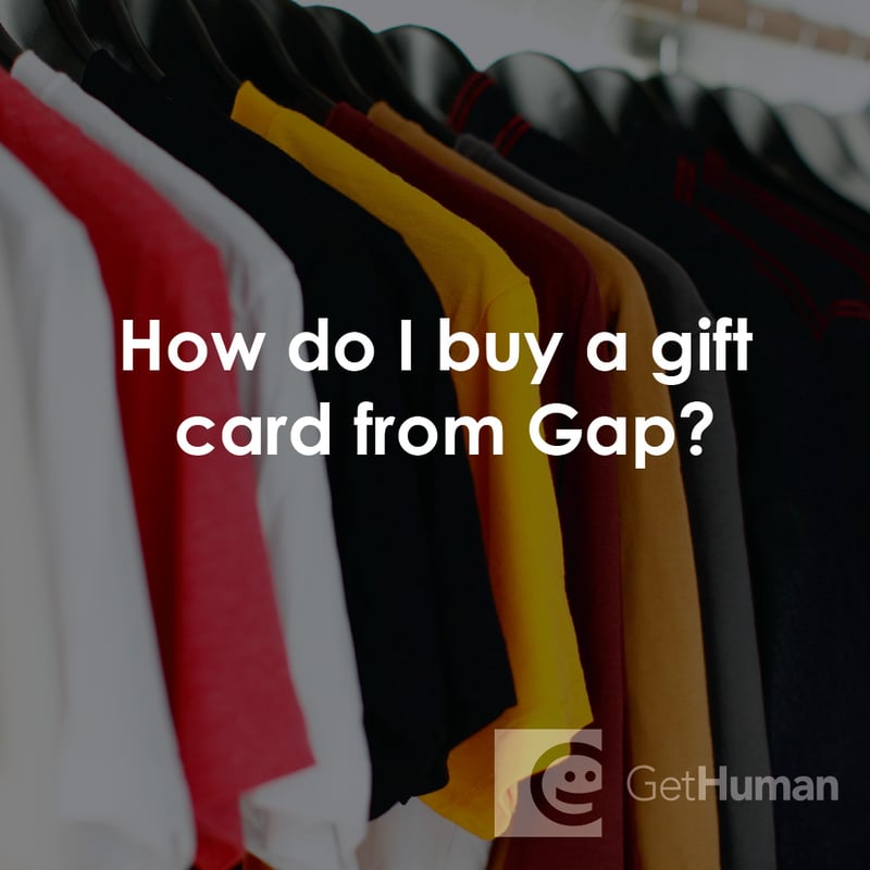 How Do I Buy a Gift Card from Gap?
