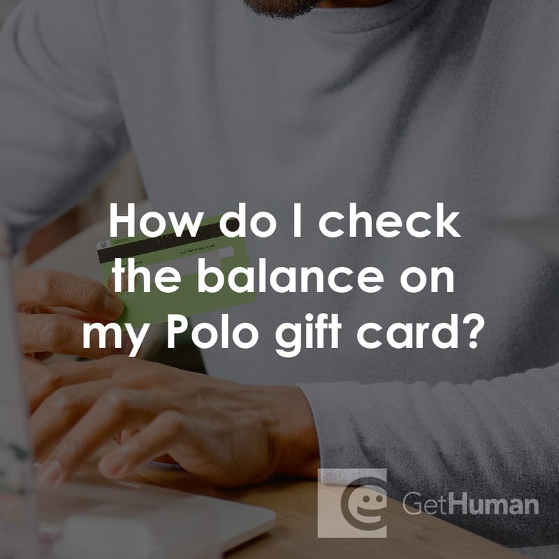How Do I Check the Balance on My Polo Gift Card?